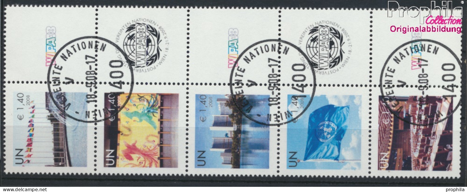 UNO - Wien 550Zf-554Zf Zehnerblock (kompl.Ausg.) Gestempelt 2008 Grußmarken (10054388 - Used Stamps
