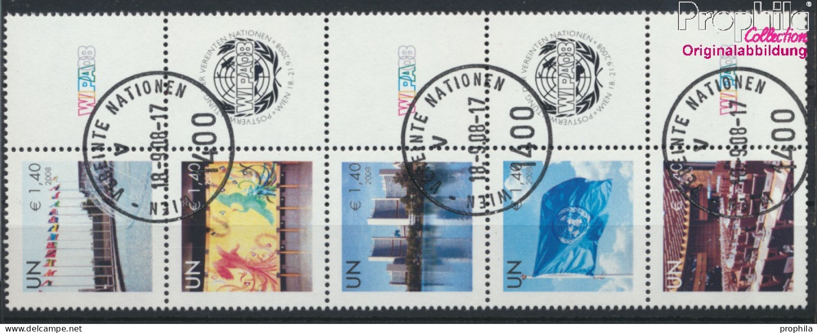 UNO - Wien 550Zf-554Zf Zehnerblock (kompl.Ausg.) Gestempelt 2008 Grußmarken (10054390 - Used Stamps