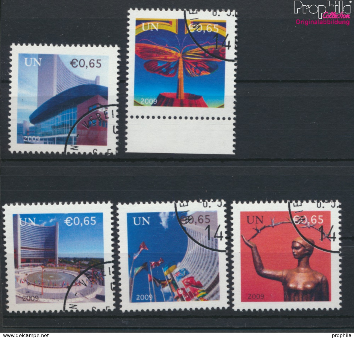 UNO - Wien 592A-596A (kompl.Ausg.) Gestempelt 2009 Grußmarken (10054385 - Used Stamps