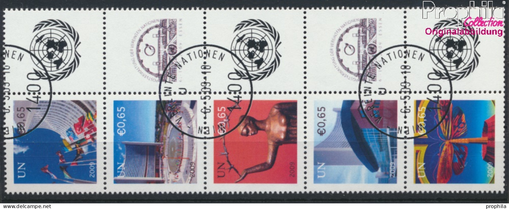 UNO - Wien 592A-596A Zehnerblock (kompl.Ausg.) Gestempelt 2009 Grußmarken (10054381 - Used Stamps