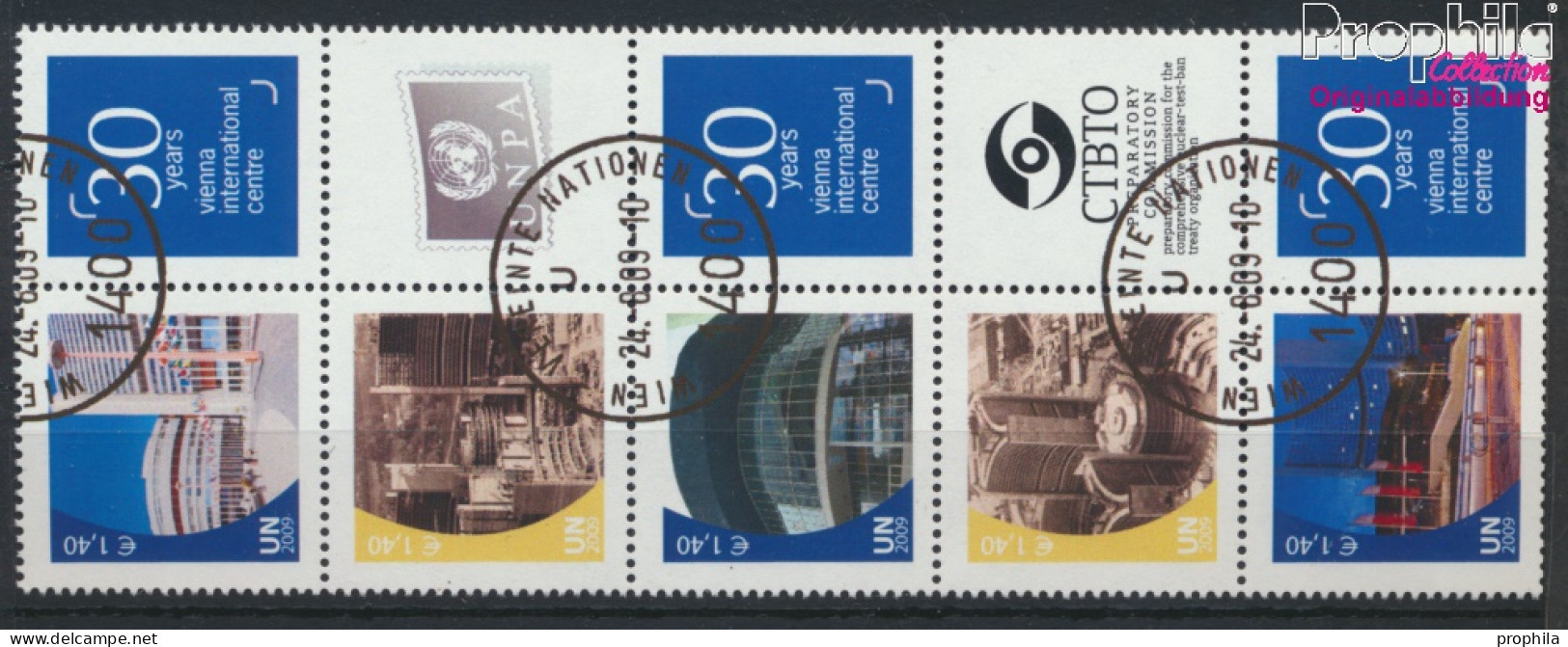 UNO - Wien 607A Zf-611A Zf Zehnerblock (kompl.Ausg.) Gestempelt 2009 Grußmarken (10054377 - Used Stamps
