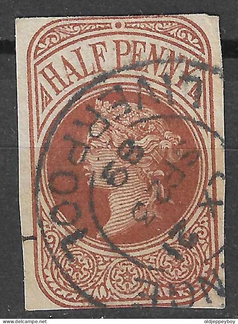 GB 1889 HALF PENNY LIVERPOOL CANCEL - Fiscales
