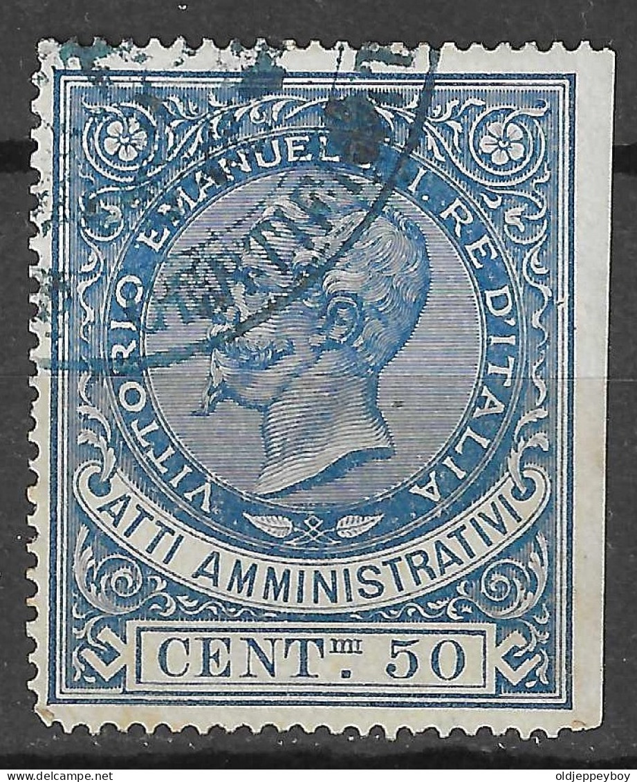 ITALIA REGNO Fiscal - Atti Amministrativi - 50c - Revenue Stamps