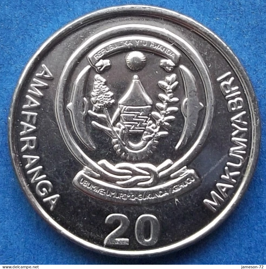 RWANDA - 20 Francs 2009 "tea Plant" KM# 35 Republic (1962) - Edelweiss Coins - Rwanda