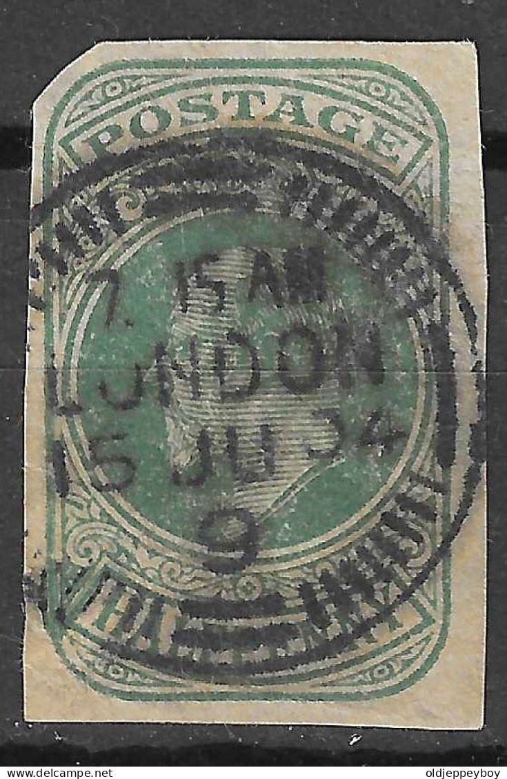 GB 1889 HALF PENNY  CLEAN CANCEL - Fiscales