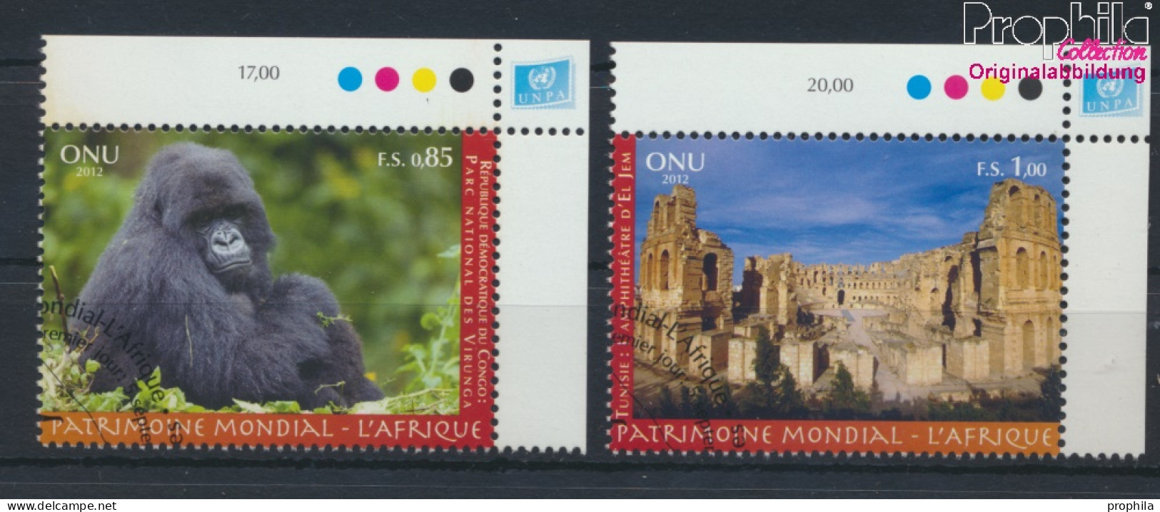 UNO - Genf 797-798 (kompl.Ausg.) Gestempelt 2012 UNESCO Welterbe Afrika (10073540 - Used Stamps