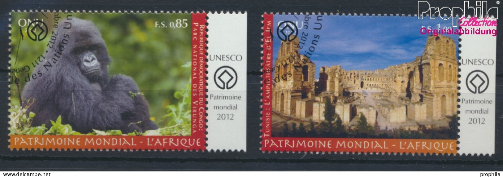 UNO - Genf 797-798 (kompl.Ausg.) Gestempelt 2012 UNESCO Welterbe Afrika (10073556 - Used Stamps