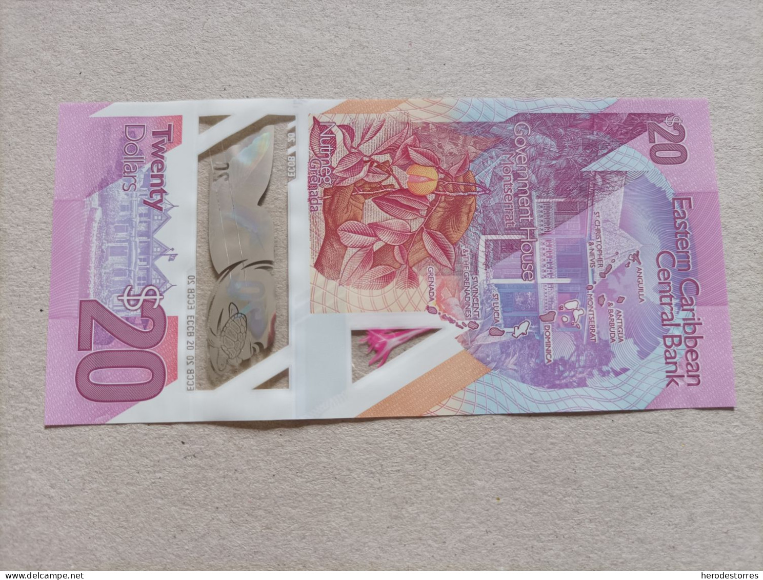 Billete Del Caribe Oriental De 20 Dólares, Año 2019, UNC - Oostelijke Caraïben