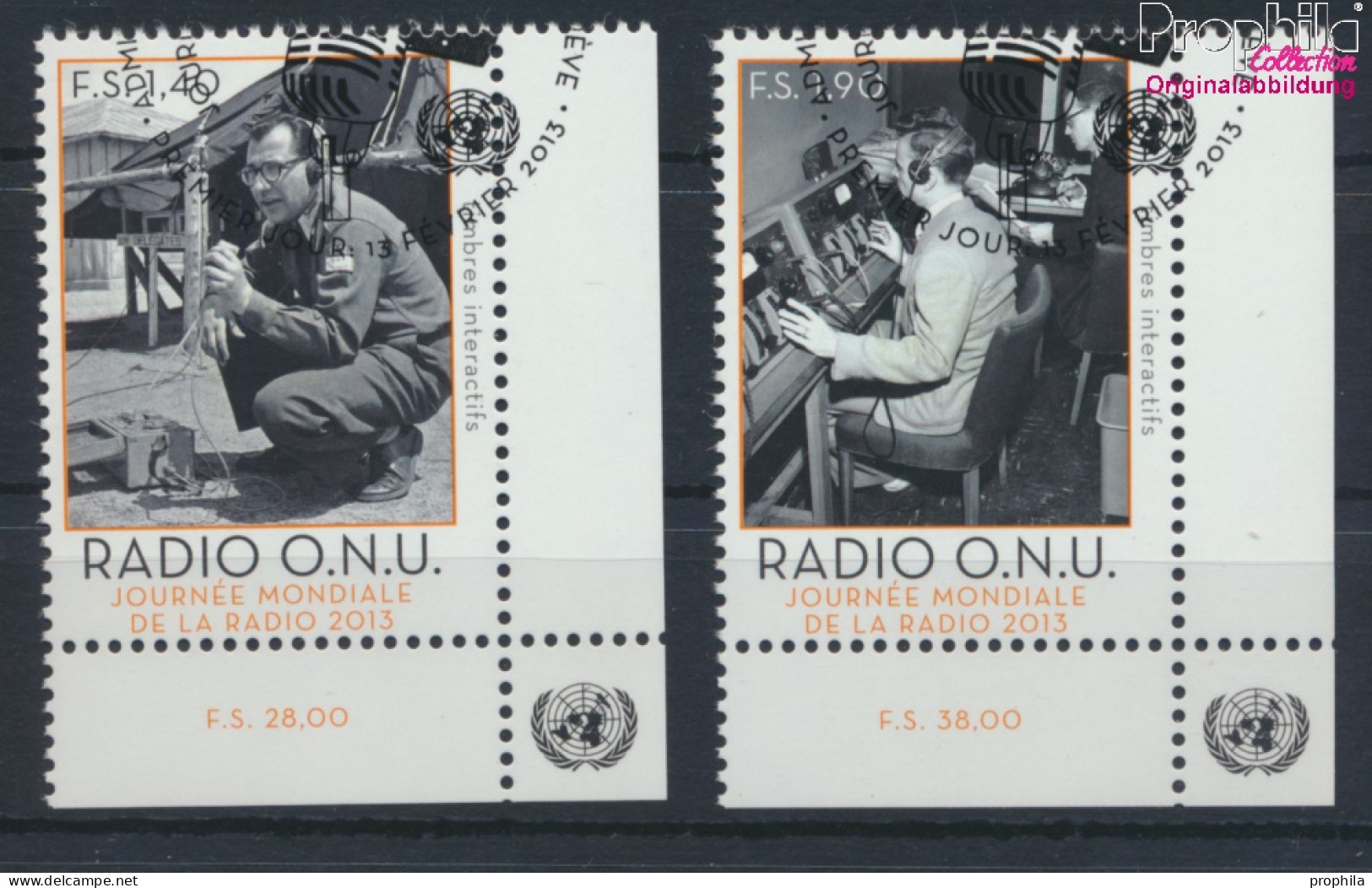 UNO - Genf 805-806 (kompl.Ausg.) Gestempelt 2013 UN Radio (10073525 - Oblitérés