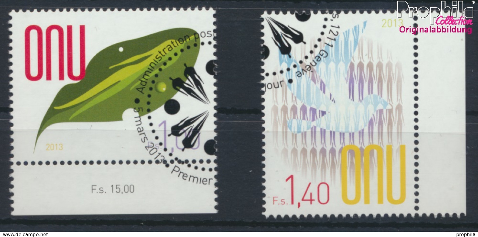 UNO - Genf 807-808 (kompl.Ausg.) Gestempelt 2013 Freimarken (10073506 - Used Stamps