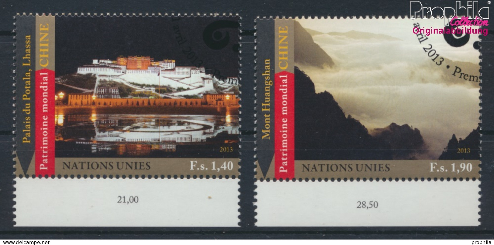 UNO - Genf 809-810 (kompl.Ausg.) Gestempelt 2013 UNESCO Welterbe China (10073486 - Used Stamps