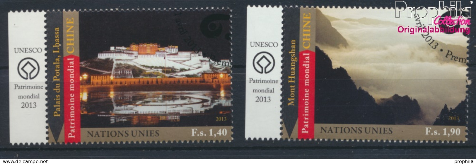 UNO - Genf 809-810 (kompl.Ausg.) Gestempelt 2013 UNESCO Welterbe China (10073495 - Gebruikt