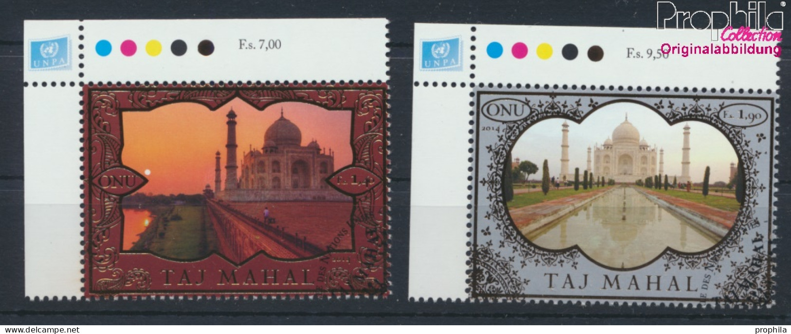 UNO - Genf 862-863 (kompl.Ausg.) Gestempelt 2014 UNESCO Welterbe Taj Mahal (10073394 - Usados