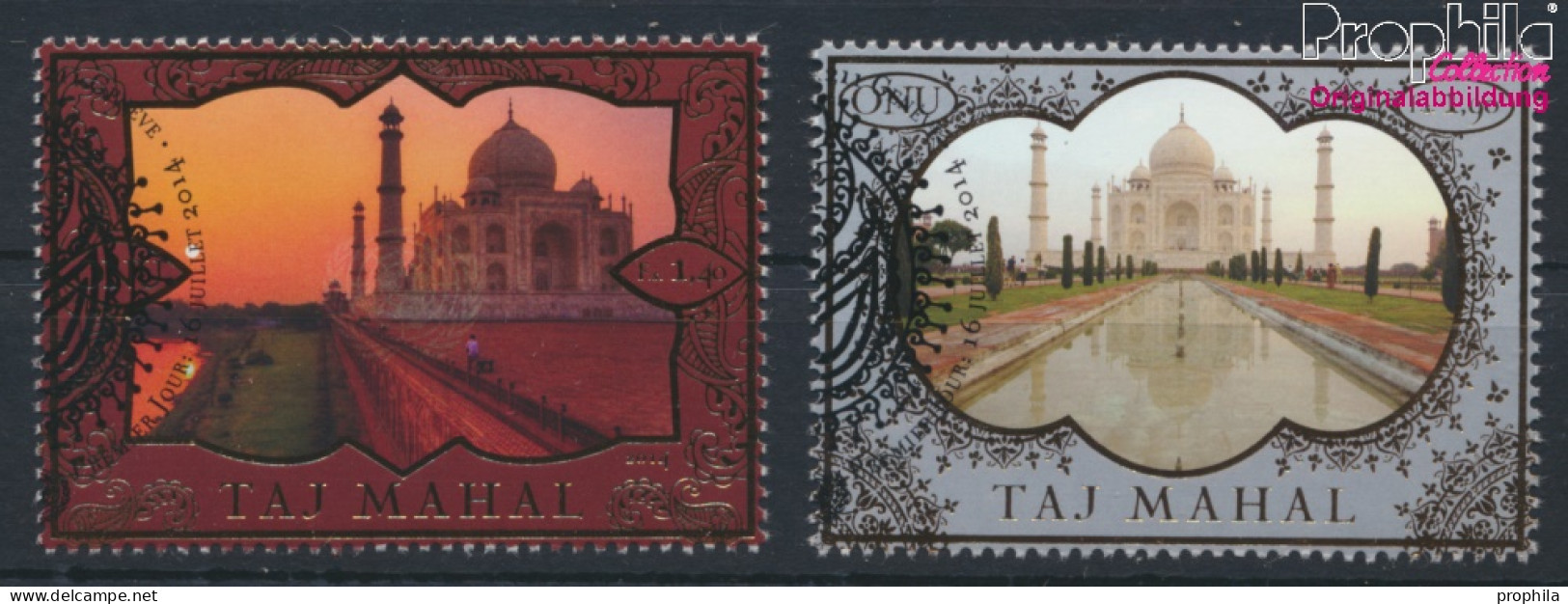 UNO - Genf 862-863 (kompl.Ausg.) Gestempelt 2014 UNESCO Welterbe Taj Mahal (10073409 - Usados