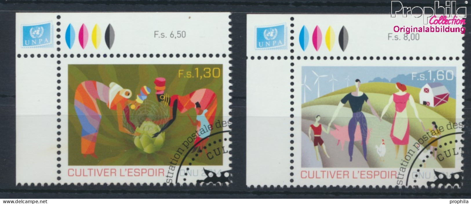 UNO - Genf 870-871 (kompl.Ausg.) Gestempelt 2014 Hoffnung Pflanzen (10073374 - Usados