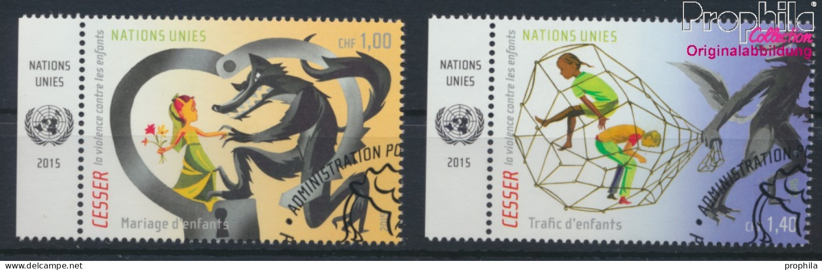 UNO - Genf 920-921 (kompl.Ausg.) Gestempelt 2015 Gegen Gewalt Gegen Kinder (10073325 - Used Stamps