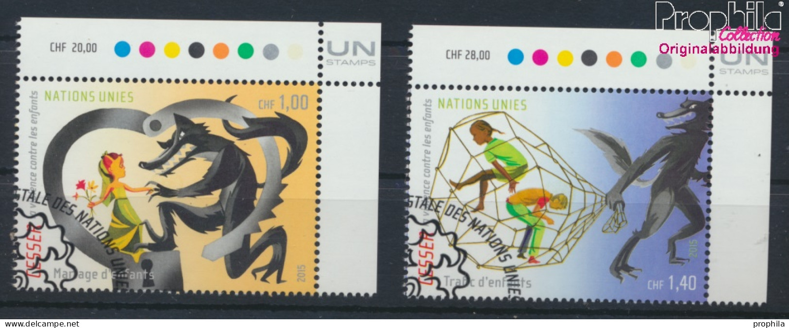 UNO - Genf 920-921 (kompl.Ausg.) Gestempelt 2015 Gegen Gewalt Gegen Kinder (10073331 - Used Stamps