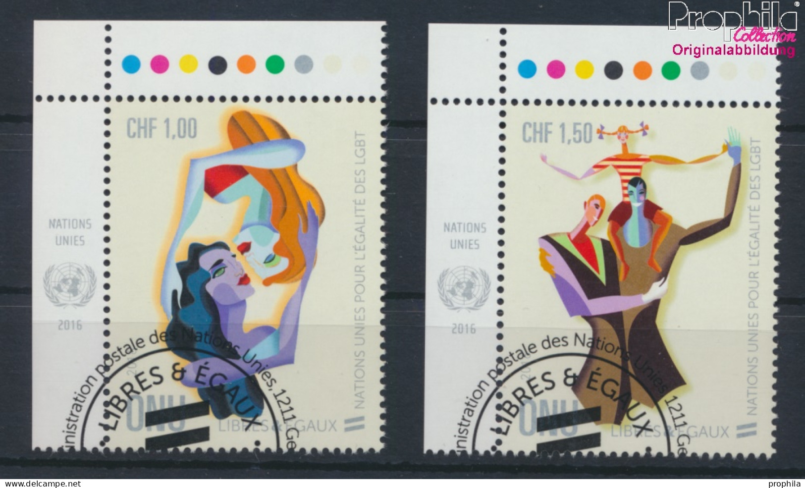 UNO - Genf 938-939 (kompl.Ausg.) Gestempelt 2016 Gleichstellung Lesben, Schwule (10073292 - Used Stamps