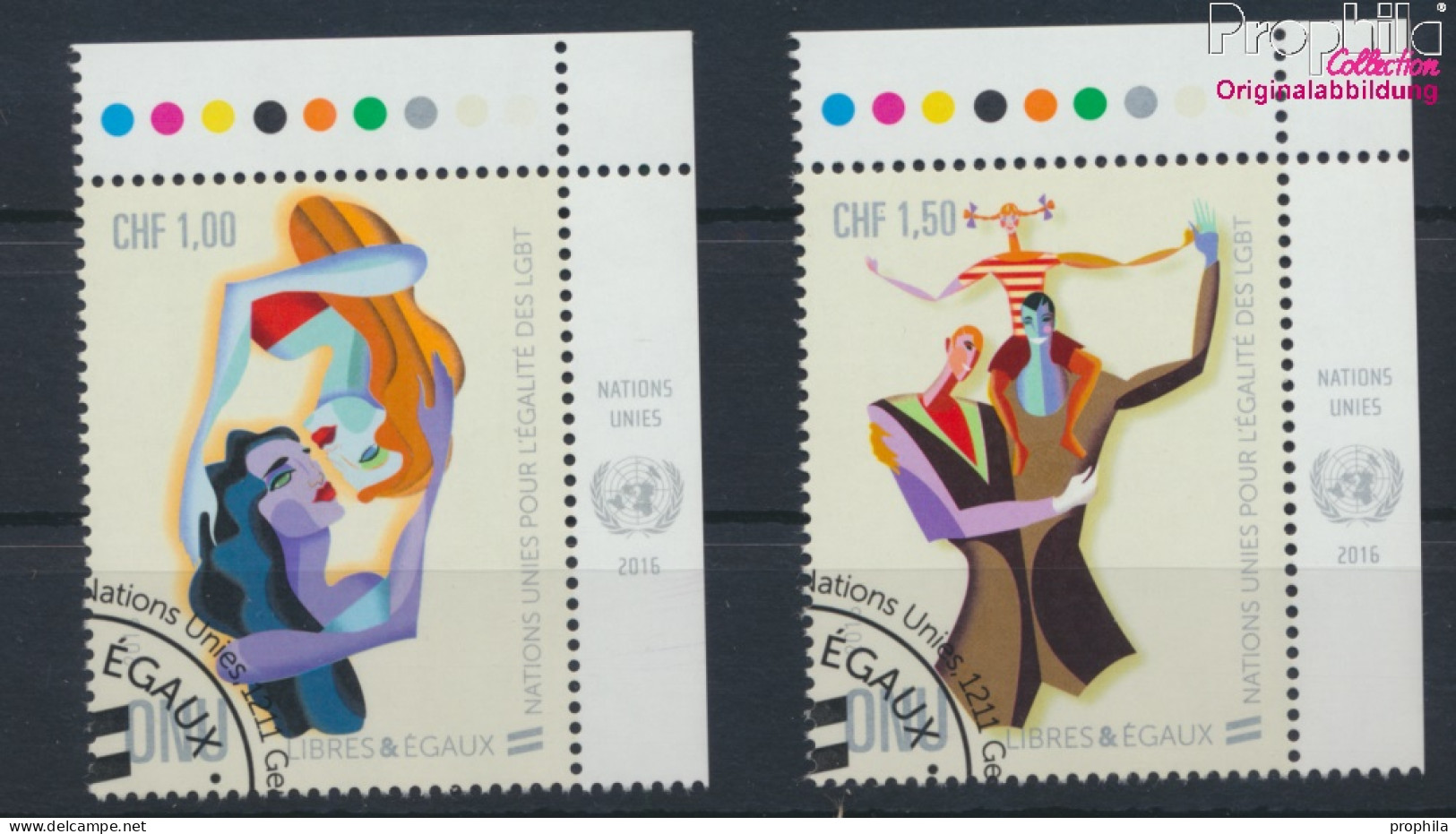 UNO - Genf 938-939 (kompl.Ausg.) Gestempelt 2016 Gleichstellung Lesben, Schwule (10073293 - Used Stamps