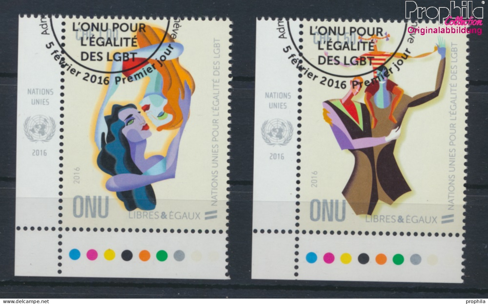 UNO - Genf 938-939 (kompl.Ausg.) Gestempelt 2016 Gleichstellung Lesben, Schwule (10073297 - Used Stamps