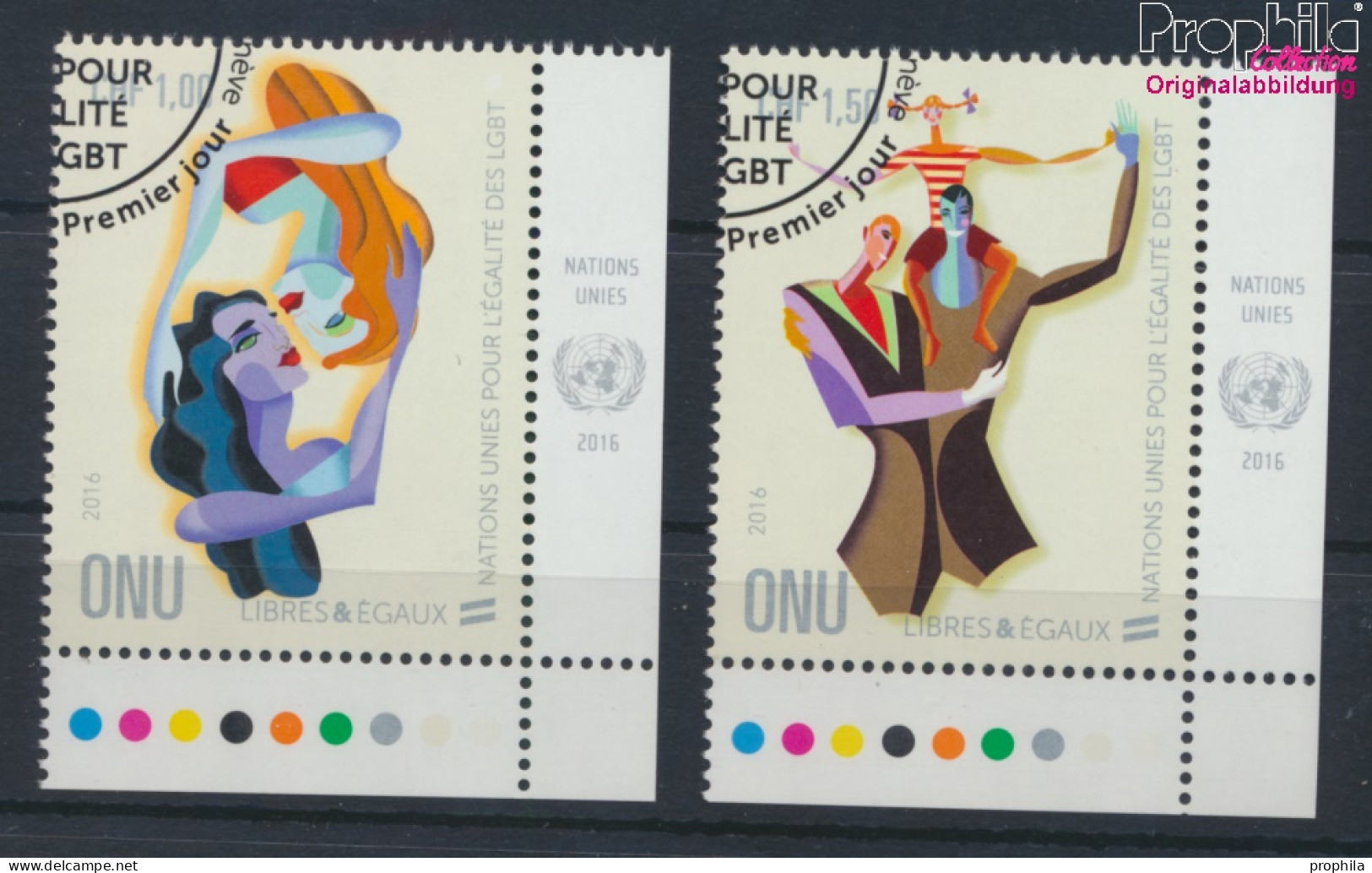 UNO - Genf 938-939 (kompl.Ausg.) Gestempelt 2016 Gleichstellung Lesben, Schwule (10073298 - Used Stamps