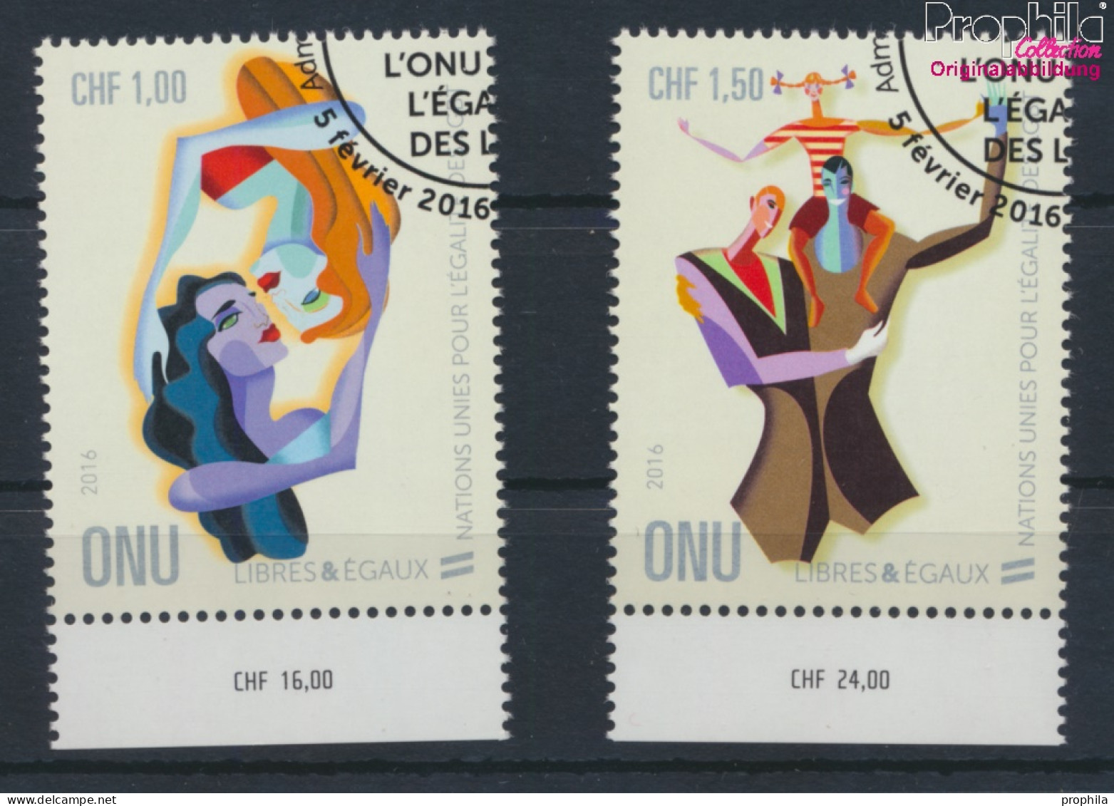 UNO - Genf 938-939 (kompl.Ausg.) Gestempelt 2016 Gleichstellung Lesben, Schwule (10073299 - Used Stamps