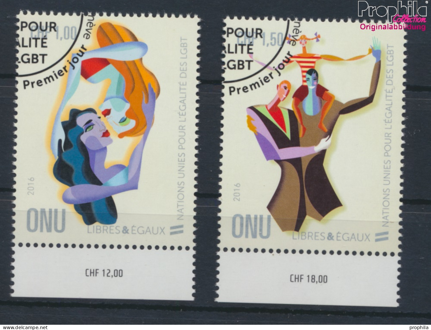 UNO - Genf 938-939 (kompl.Ausg.) Gestempelt 2016 Gleichstellung Lesben, Schwule (10073300 - Used Stamps