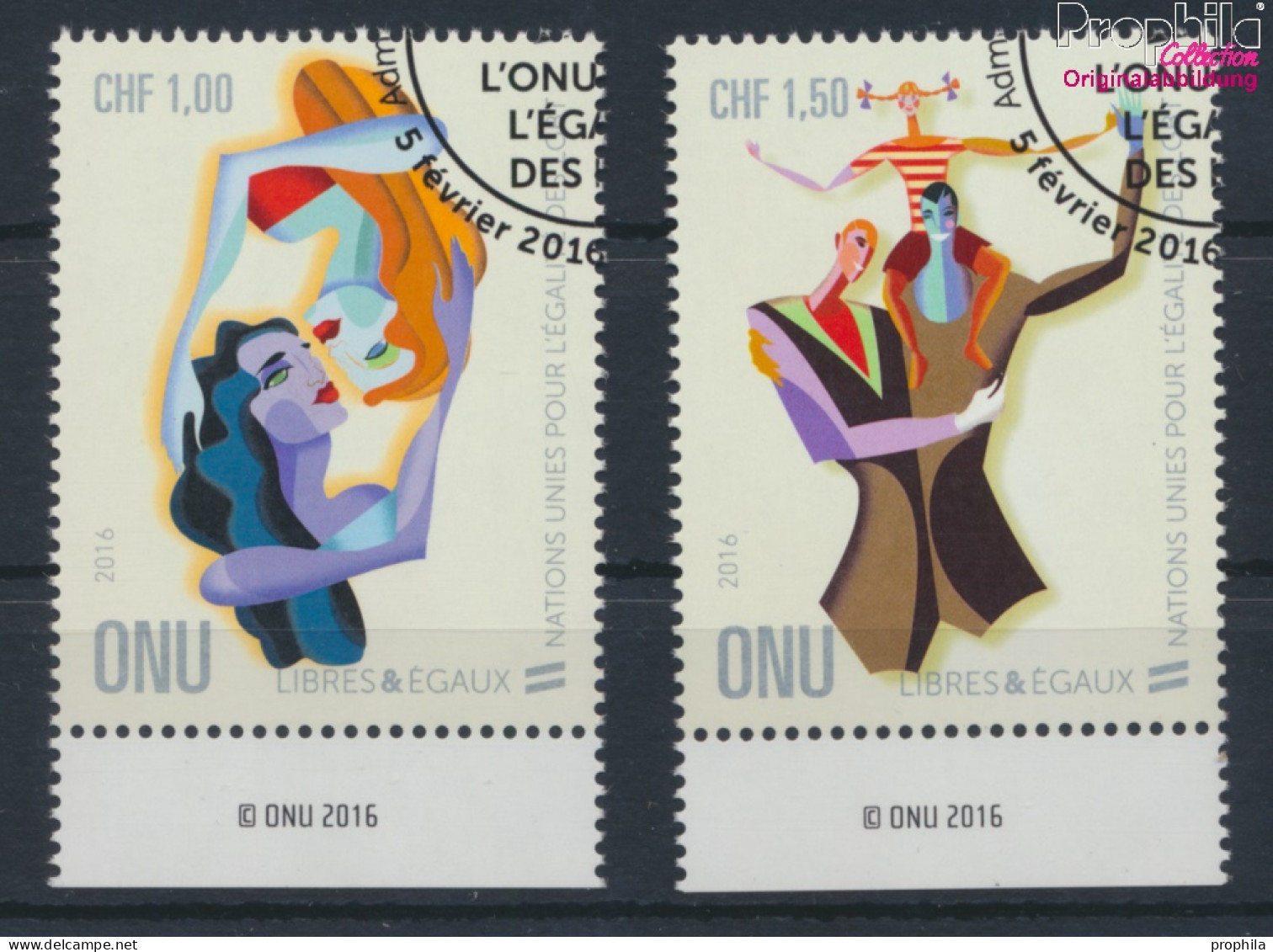 UNO - Genf 938-939 (kompl.Ausg.) Gestempelt 2016 Gleichstellung Lesben, Schwule (10073301 - Used Stamps