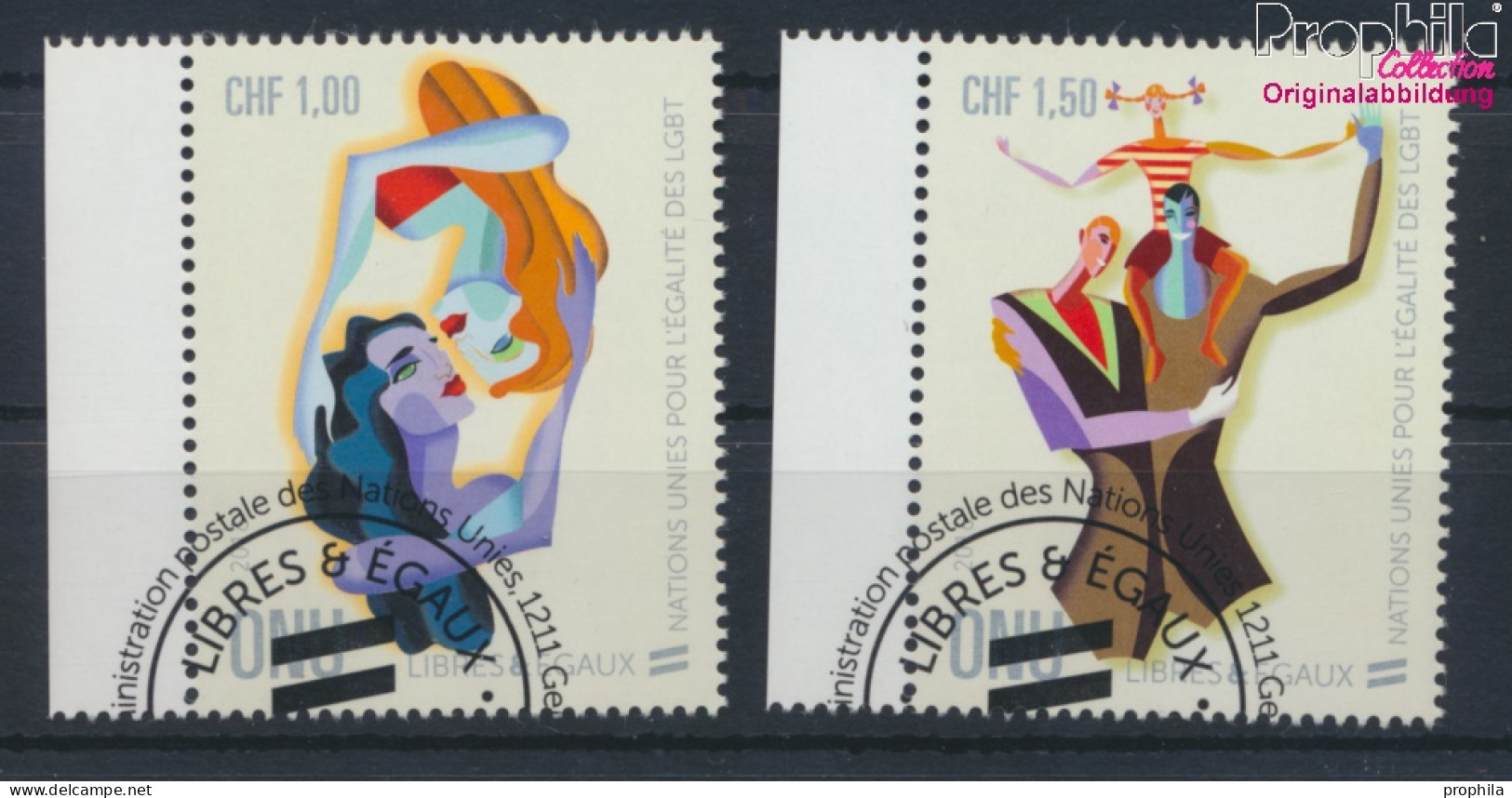 UNO - Genf 938-939 (kompl.Ausg.) Gestempelt 2016 Gleichstellung Lesben, Schwule (10073302 - Used Stamps