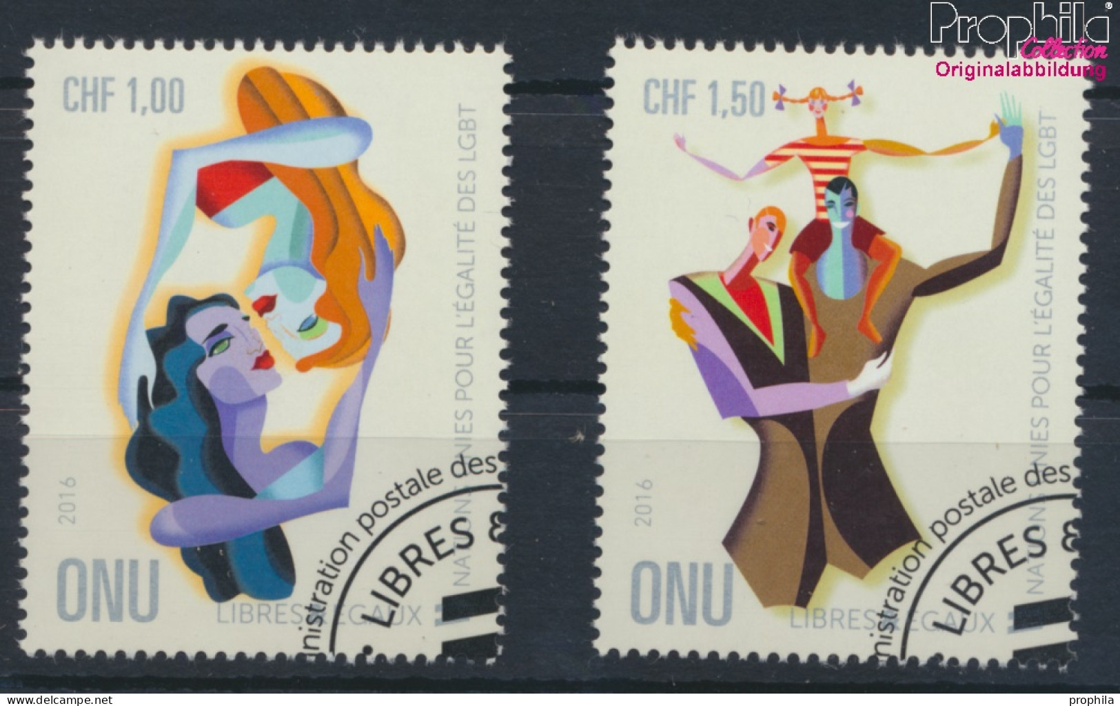 UNO - Genf 938-939 (kompl.Ausg.) Gestempelt 2016 Gleichstellung Lesben, Schwule (10073306 - Used Stamps