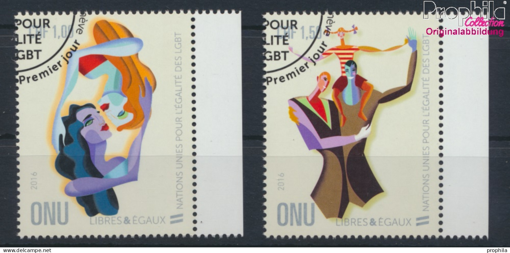 UNO - Genf 938-939 (kompl.Ausg.) Gestempelt 2016 Gleichstellung Lesben, Schwule (10073308 - Used Stamps