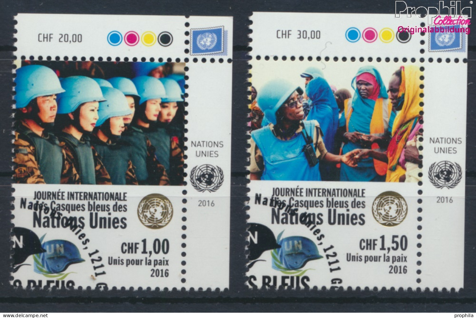 UNO - Genf 954-955 (kompl.Ausg.) Gestempelt 2016 Tag Der Friedenstruppen (10073272 - Used Stamps