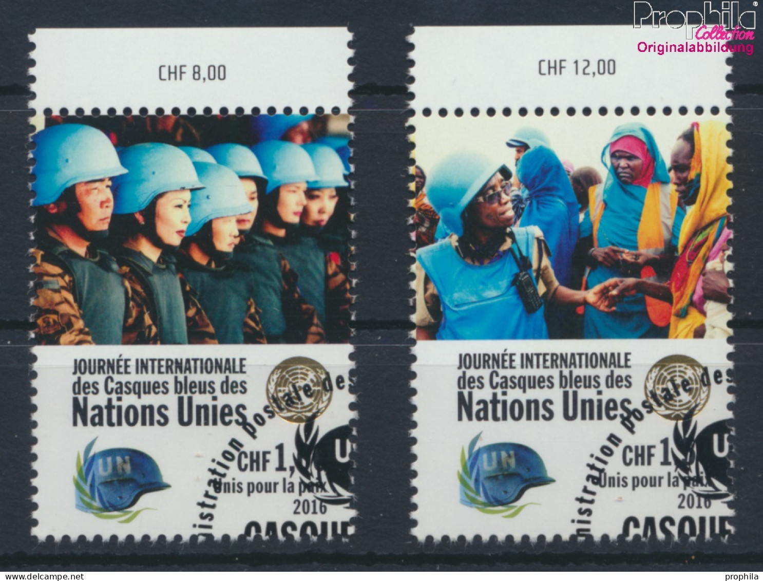 UNO - Genf 954-955 (kompl.Ausg.) Gestempelt 2016 Tag Der Friedenstruppen (10073275 - Used Stamps