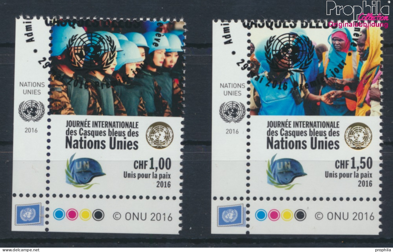 UNO - Genf 954-955 (kompl.Ausg.) Gestempelt 2016 Tag Der Friedenstruppen (10073276 - Oblitérés