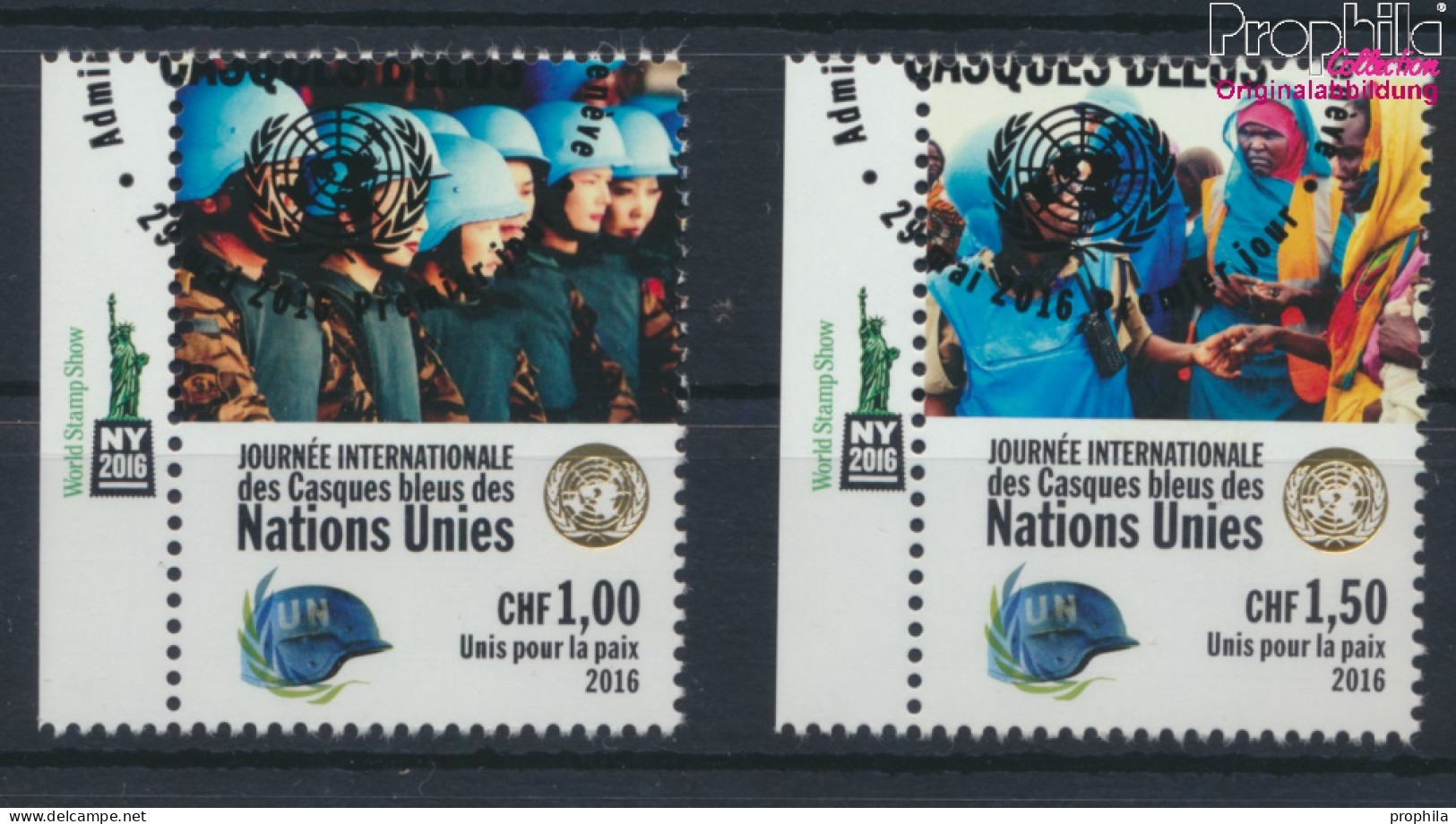 UNO - Genf 954-955 (kompl.Ausg.) Gestempelt 2016 Tag Der Friedenstruppen (10073286 - Used Stamps