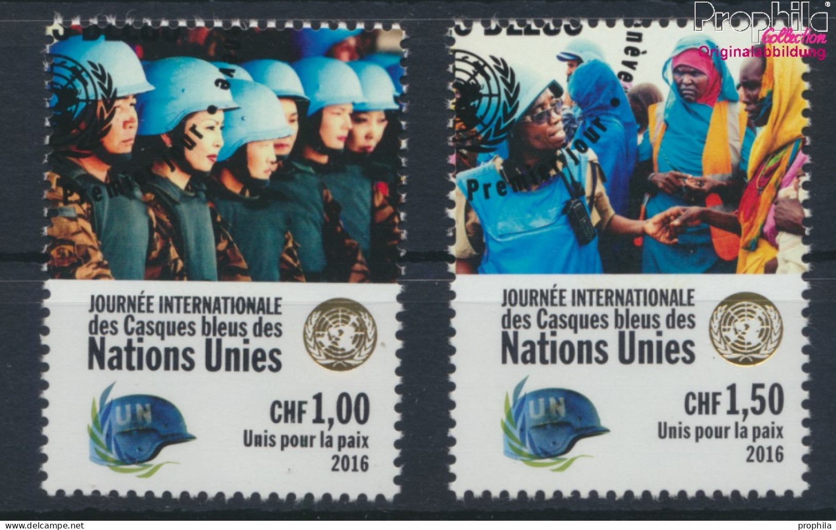 UNO - Genf 954-955 (kompl.Ausg.) Gestempelt 2016 Tag Der Friedenstruppen (10073289 - Used Stamps