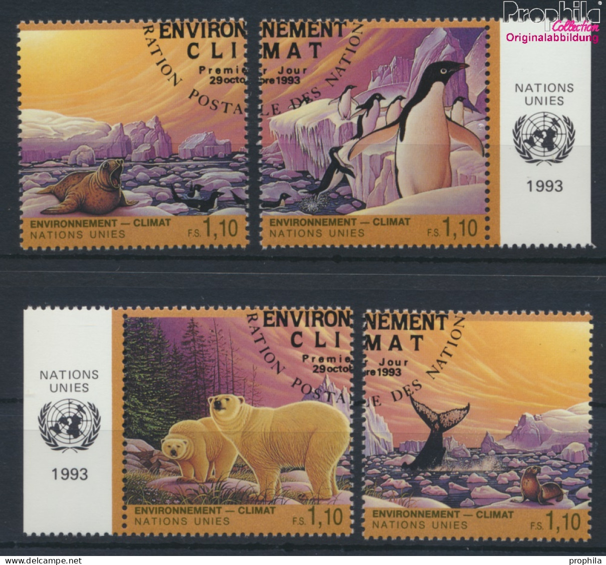 UNO - Genf 239-242 (kompl.Ausg.) Gestempelt 1993 Klimaveränderung (10072897 - Used Stamps