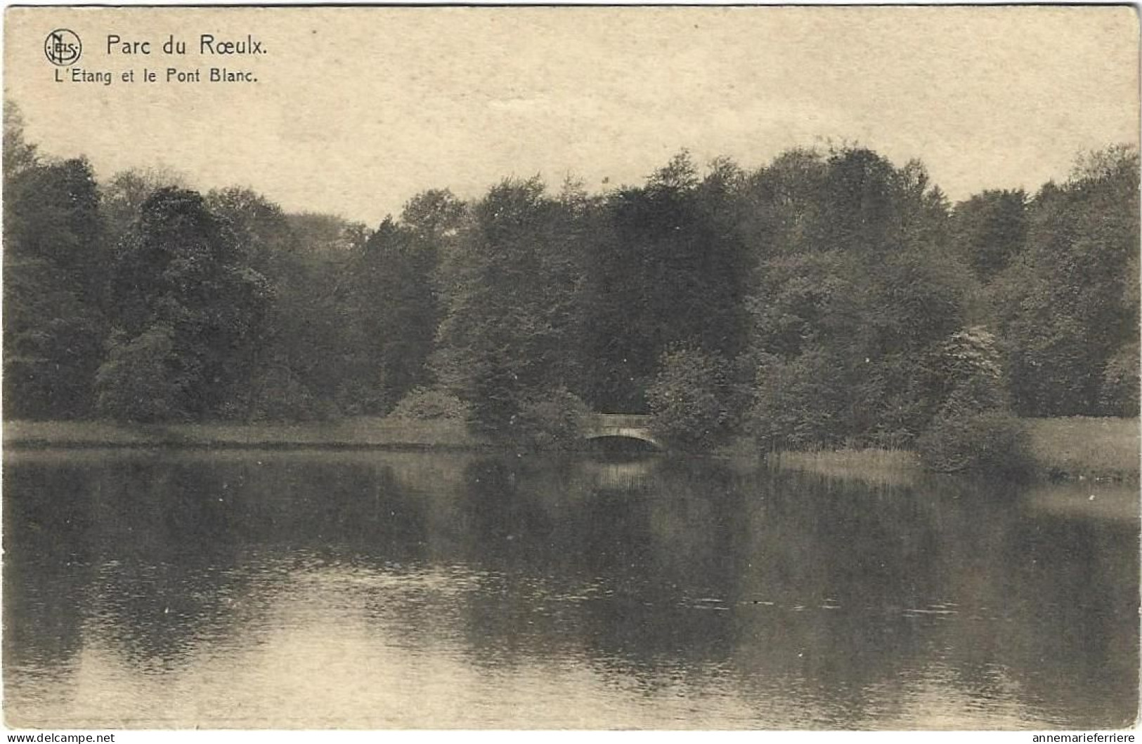 Parc Du Roeulx L'Etang Et Le Pont Blanc - Le Roeulx