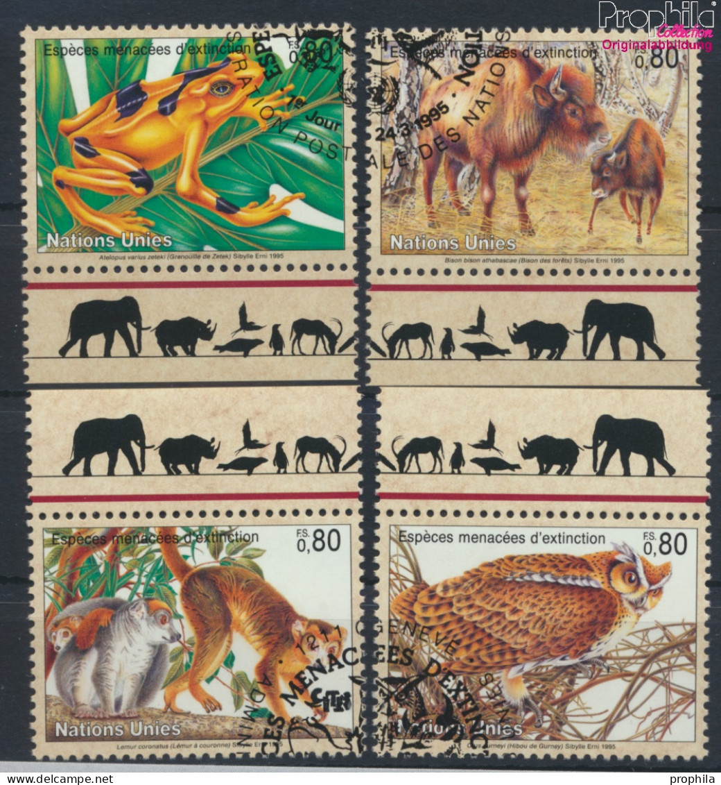 UNO - Genf 263-266 (kompl.Ausg.) Gestempelt 1995 Gefährdete Tiere (10072819 - Used Stamps