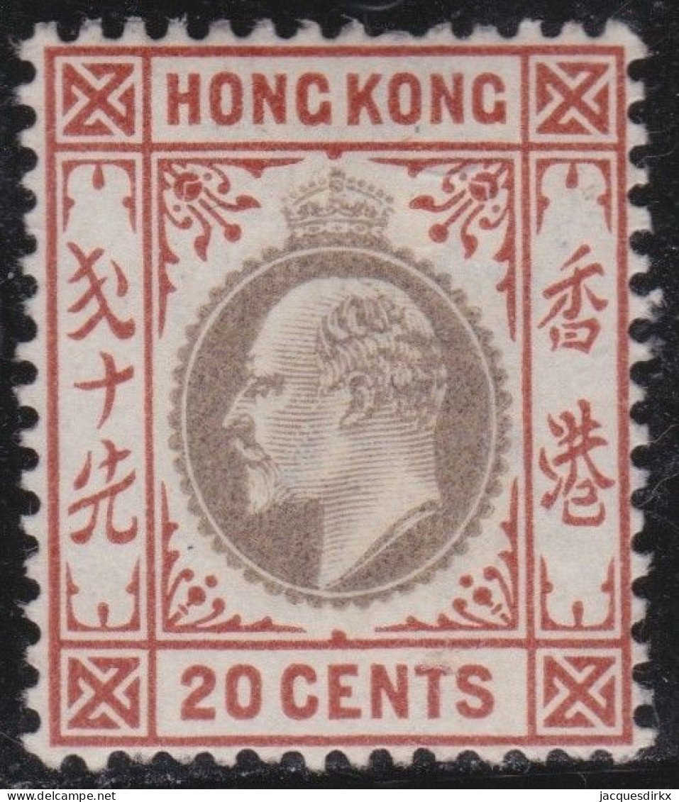 Hong Kong     .    SG    .    69  (2 Scans)  .  1903      .    (*)     .   Without Gum - Unused Stamps