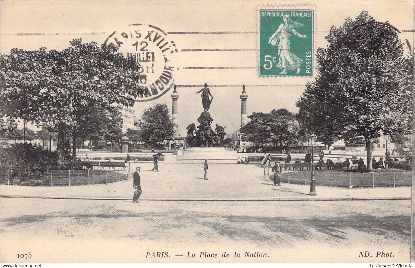 FRANCE - 75 - PARIS - La Place De La Nation - Carte Postale Ancienne - Other Monuments