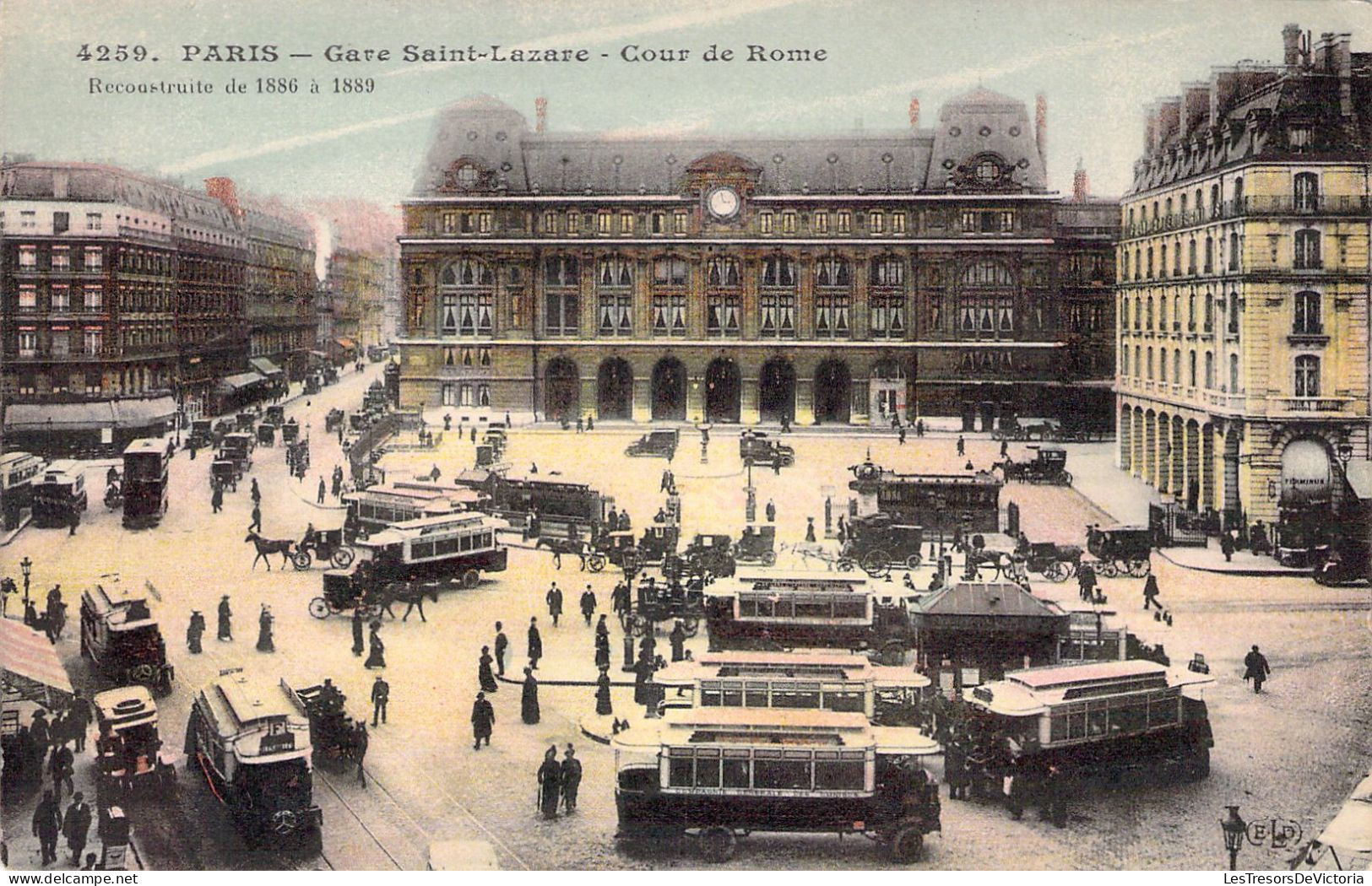 FRANCE - 75 - PARIS - Gare St Lazare - Cour De Rome - Carte Postale Ancienne - Other Monuments
