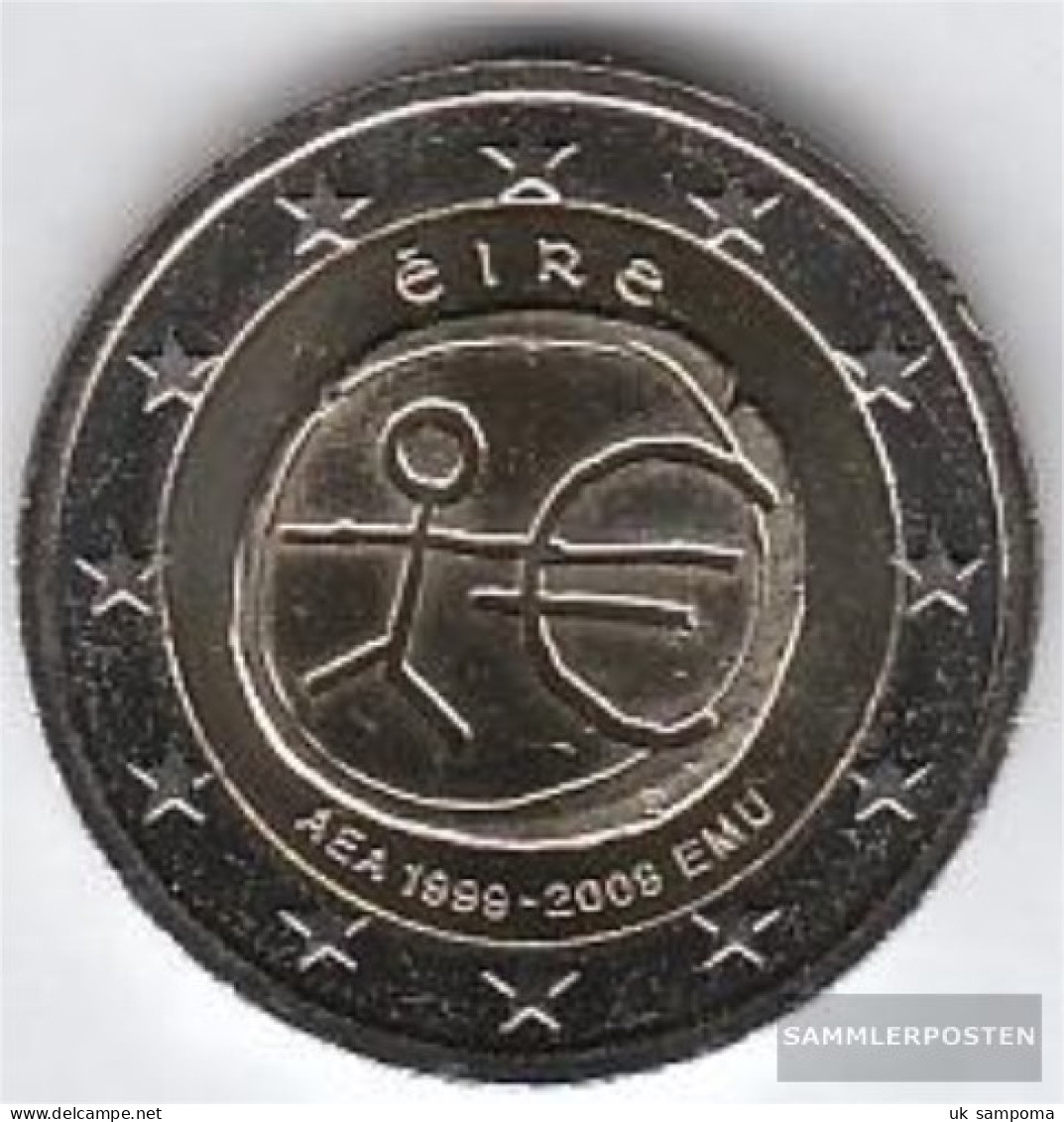 Ireland 2009 Stgl./unzirkuliert 2009 2 Euro E.M.u. - 10 Years Currency - Irlande