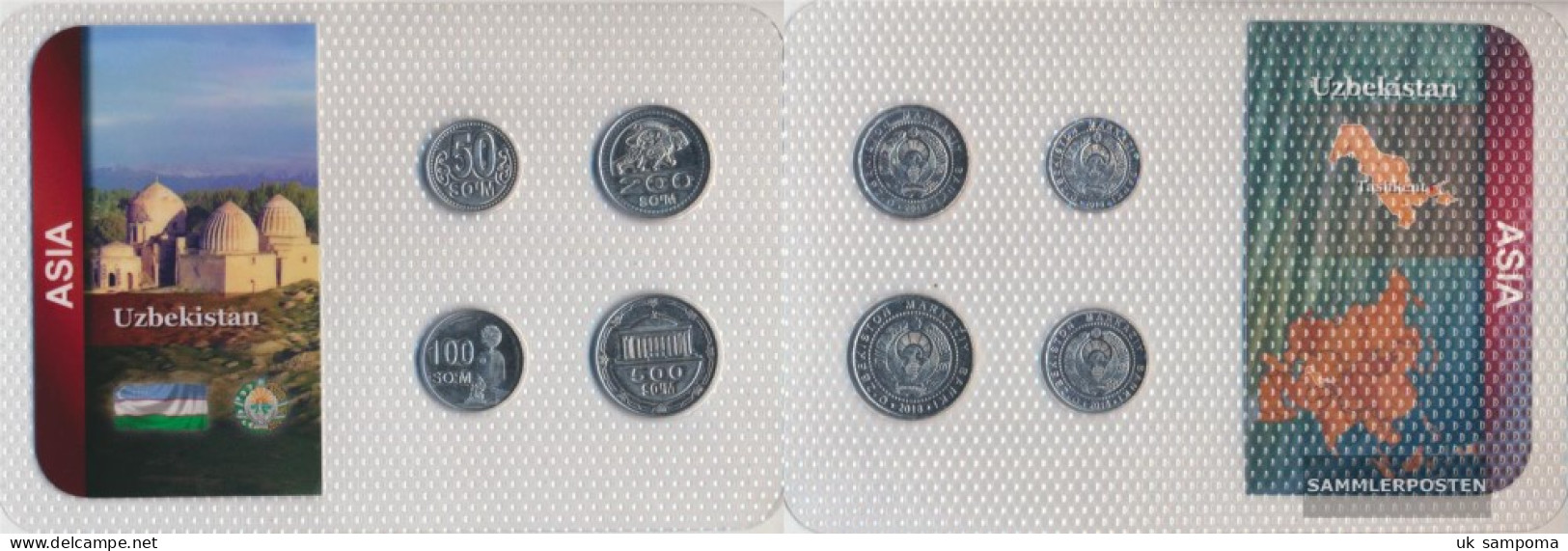 Uzbekistan 2018 Stgl./unzirkuliert Kursmünzen Stgl./unzirkuliert 2018 50 Som Until 500 Som - Oezbekistan
