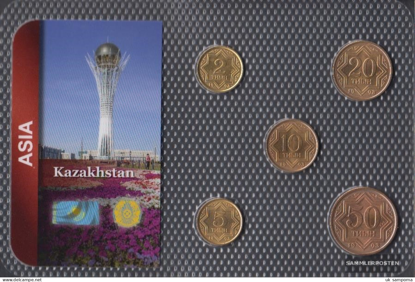 Kazakhstan 1993 Stgl./unzirkuliert Kursmünzen Stgl./unzirkuliert 1993 2 Tiyn Until 50 Tiyn - Kazakhstan