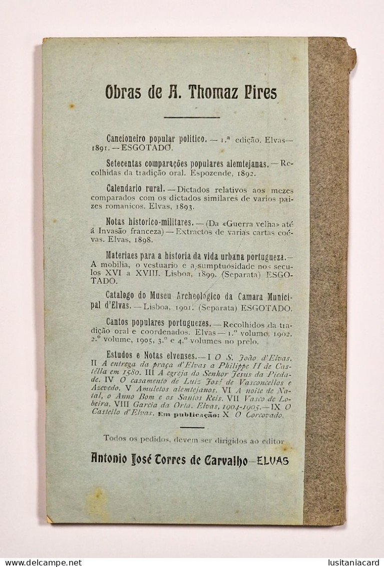 O Concelho De Borba(Topographia E Historia)  ( Autor: Pe. Antonio Joaquim Anselmo - 1907) - Livres Anciens