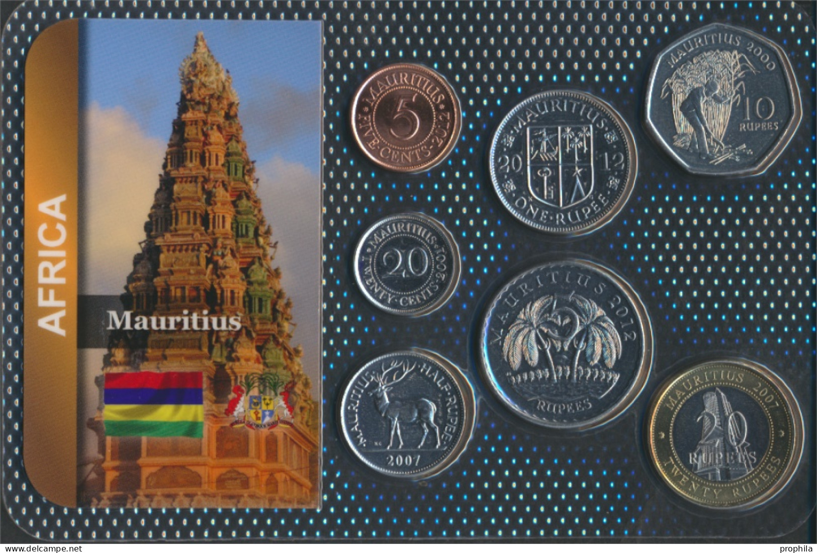 Mauritius Stgl./unzirkuliert Kursmünzen Stgl./unzirkuliert Ab 1987 5 Cents Bis 20 Rupees (10091705 - Maurice