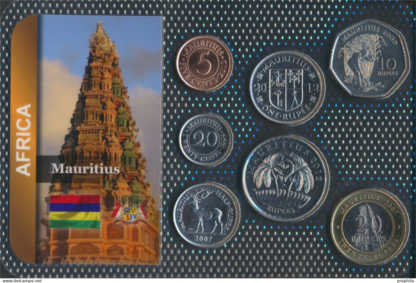 Mauritius Stgl./unzirkuliert Kursmünzen Stgl./unzirkuliert Ab 1987 5 Cents Bis 20 Rupees (10091706 - Maurice