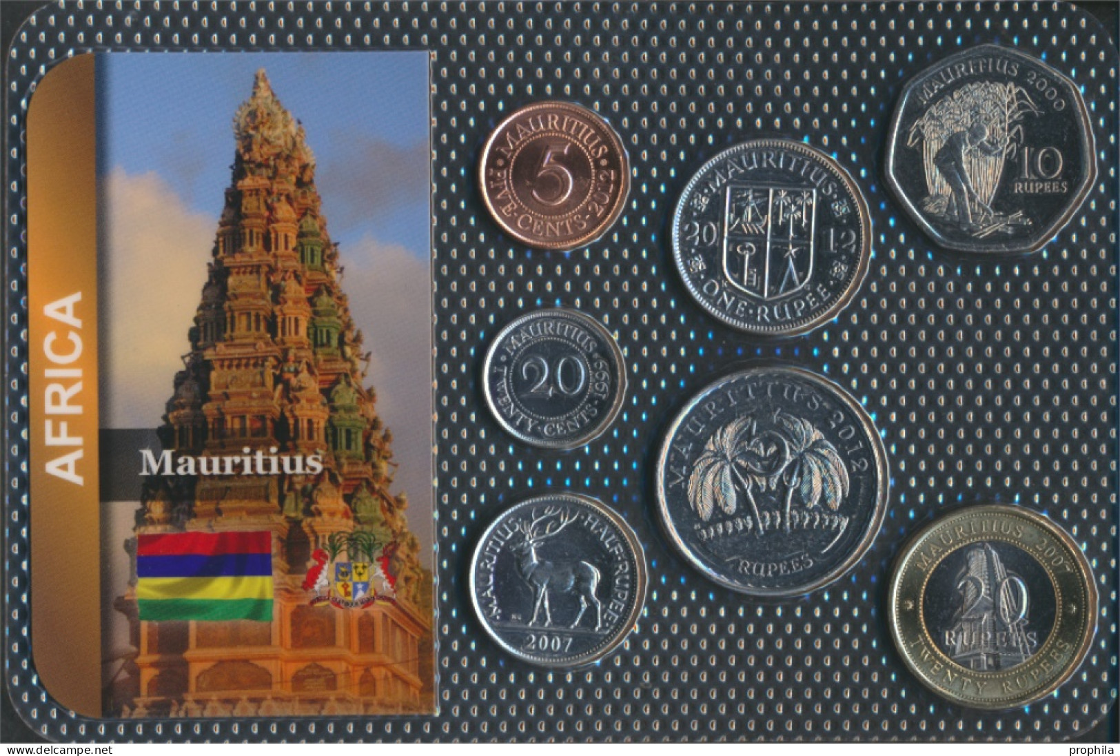 Mauritius Stgl./unzirkuliert Kursmünzen Stgl./unzirkuliert Ab 1987 5 Cents Bis 20 Rupees (10091712 - Maurice