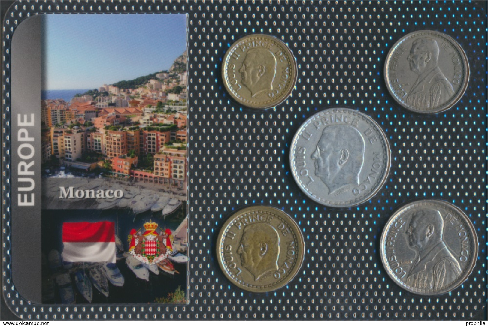 Monaco Sehr Schön Kursmünzen Sehr Schön Ab 1943 1 Franc Bis 20 Francs (10091691 - 1922-1949 Louis II.